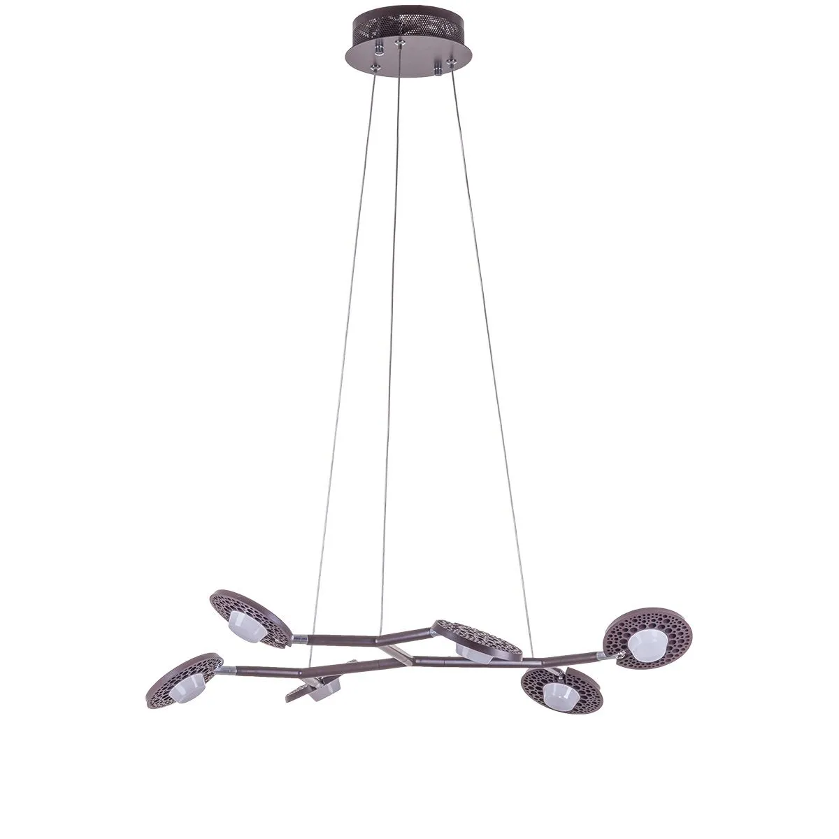 Kresyda, nowoczesna lampa wisząca, brązowa, LED, 3000K, AD16014-6B DARK COFFEE